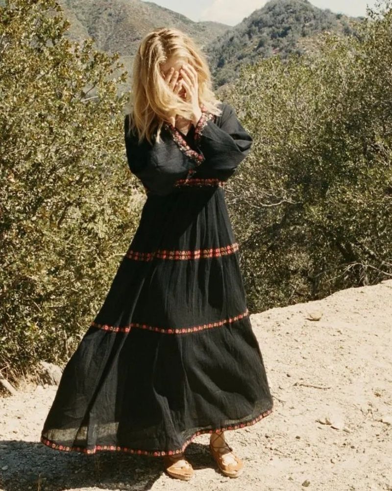 Cotton Boho Maxi Dress