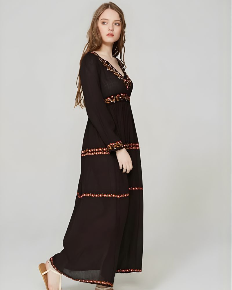 Cotton Boho Maxi Dress