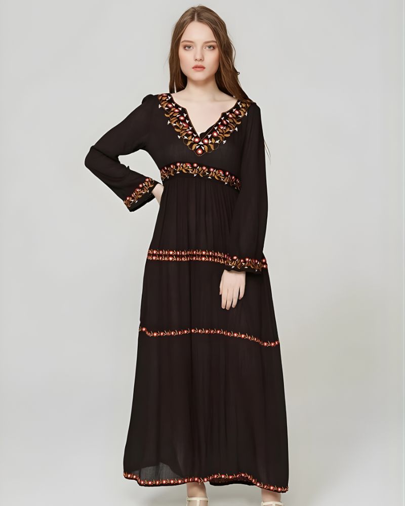 Cotton Boho Maxi Dress
