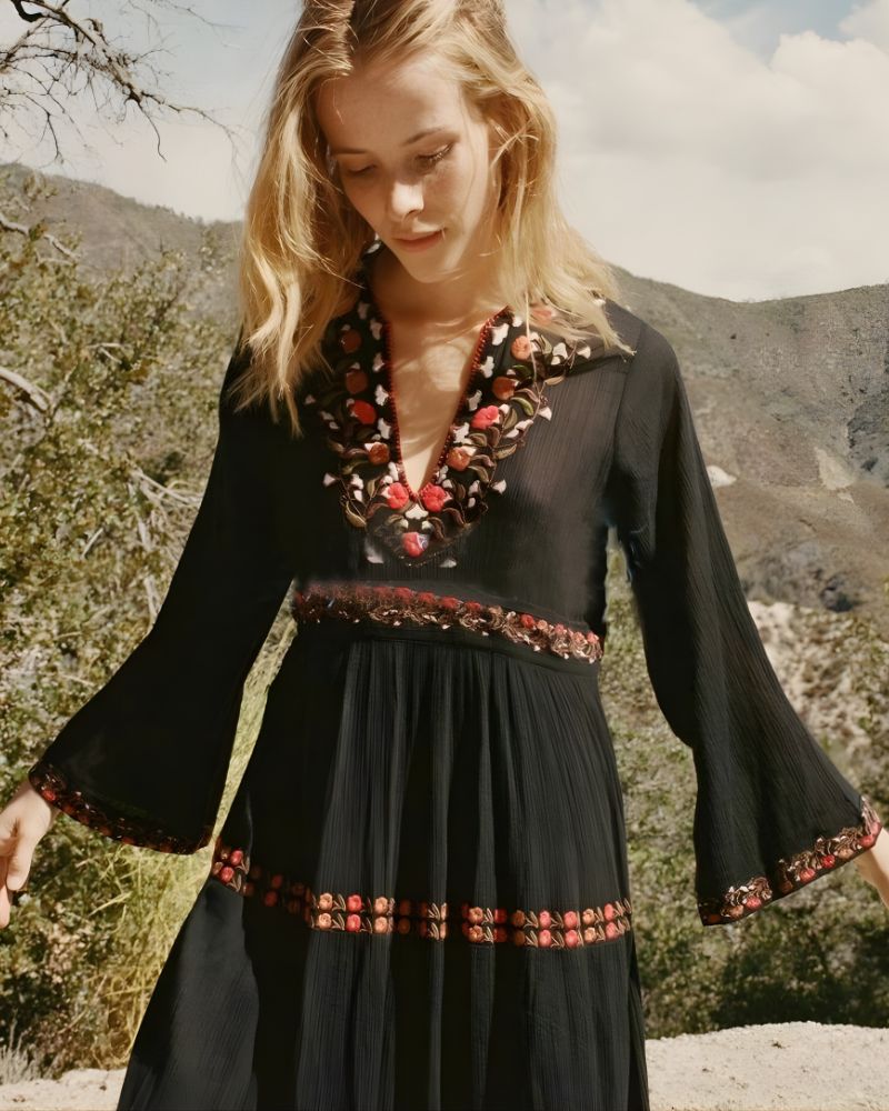 Cotton Boho Maxi Dress