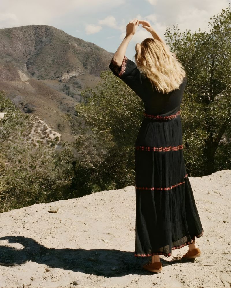 Cotton Boho Maxi Dress