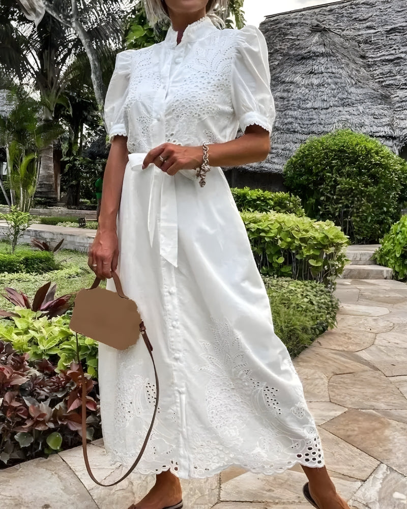 Embroidered Wedding Guest Dress