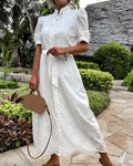 Embroidered Wedding Guest Dress