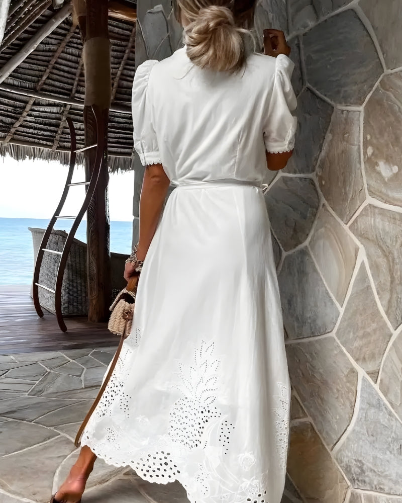 Embroidered Wedding Guest Dress