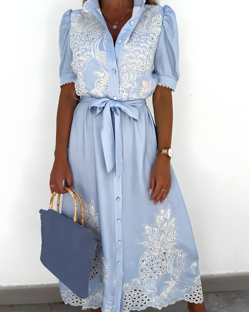 Embroidered Wedding Guest Dress