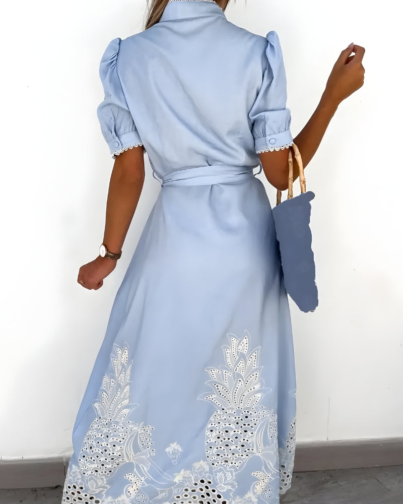 Embroidered Wedding Guest Dress