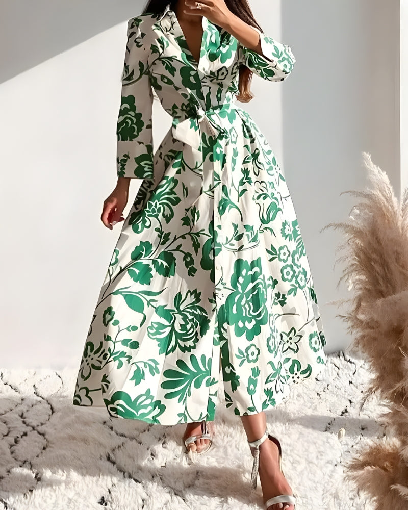White Flowy Maxi Dress