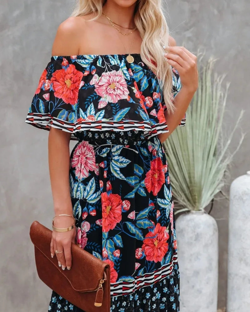 Floral Tiered Dress