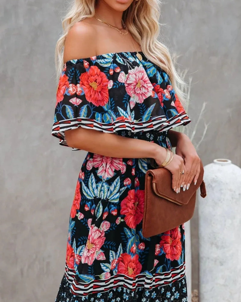 Floral Tiered Dress