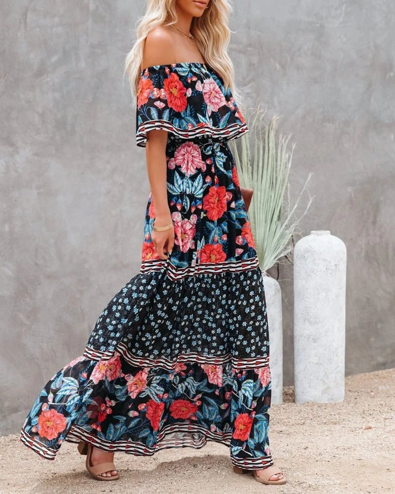 Floral Tiered Dress