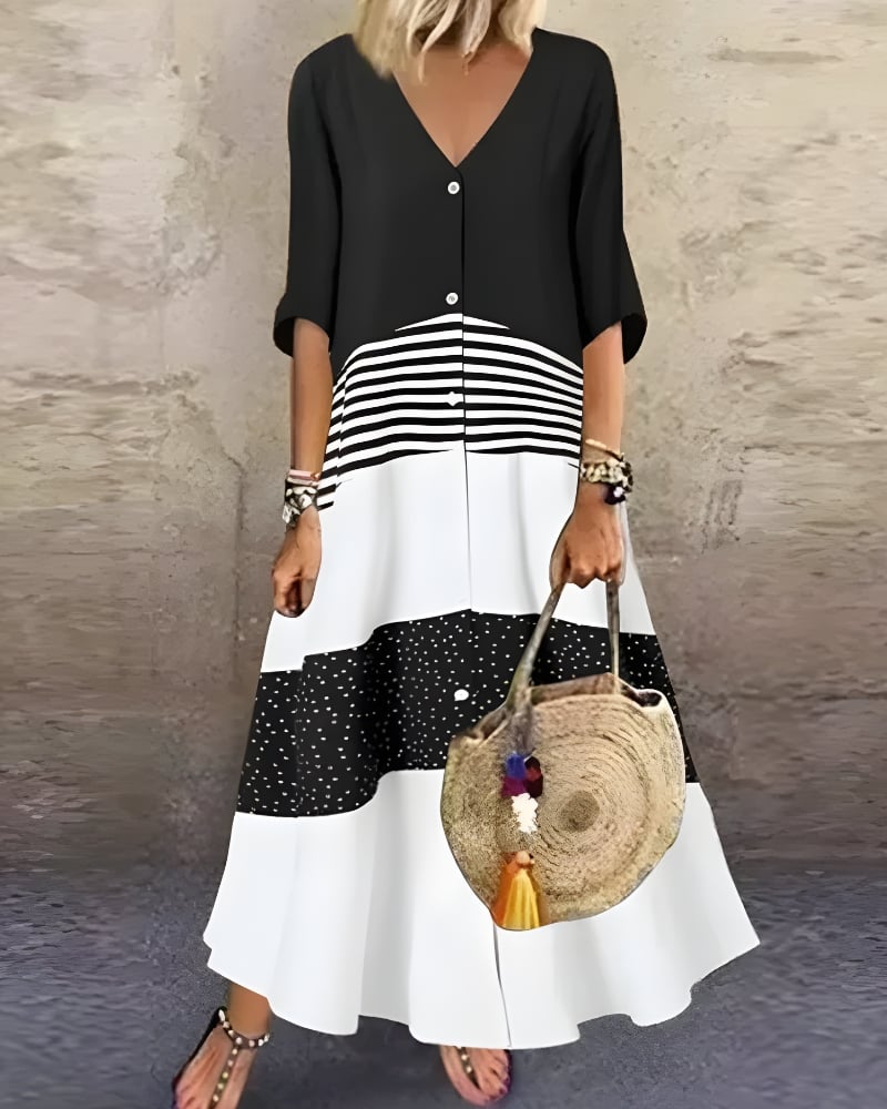 Black Flowy Maxi Dress