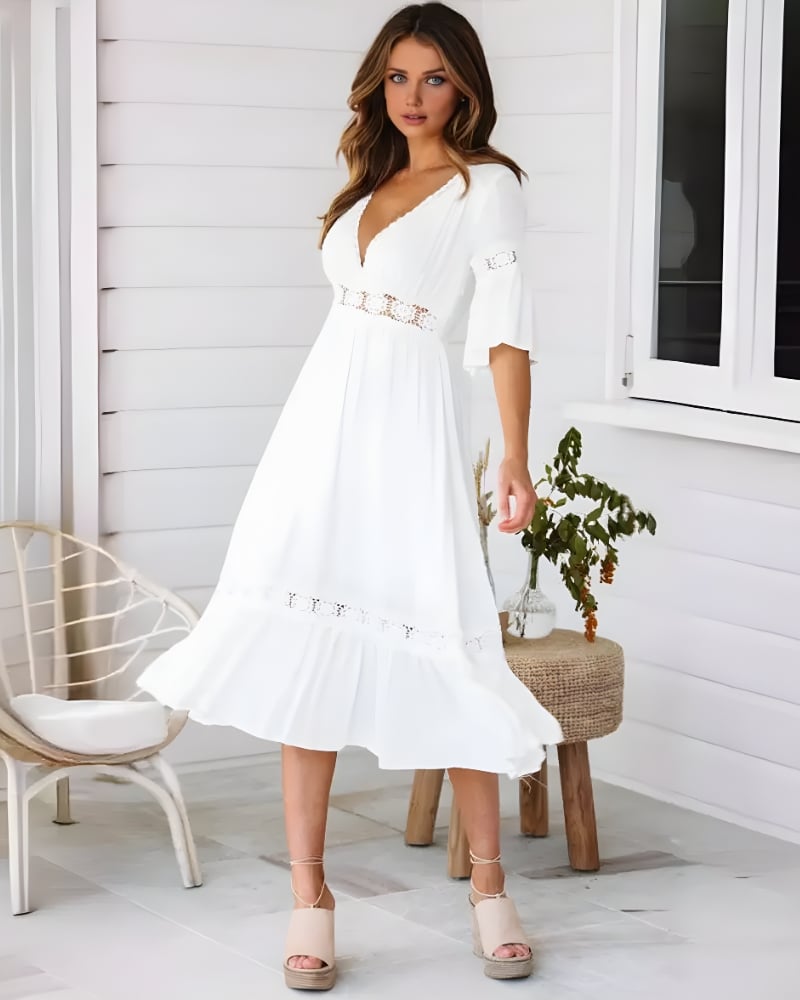 Boho Wedding Guest Dress Summer
