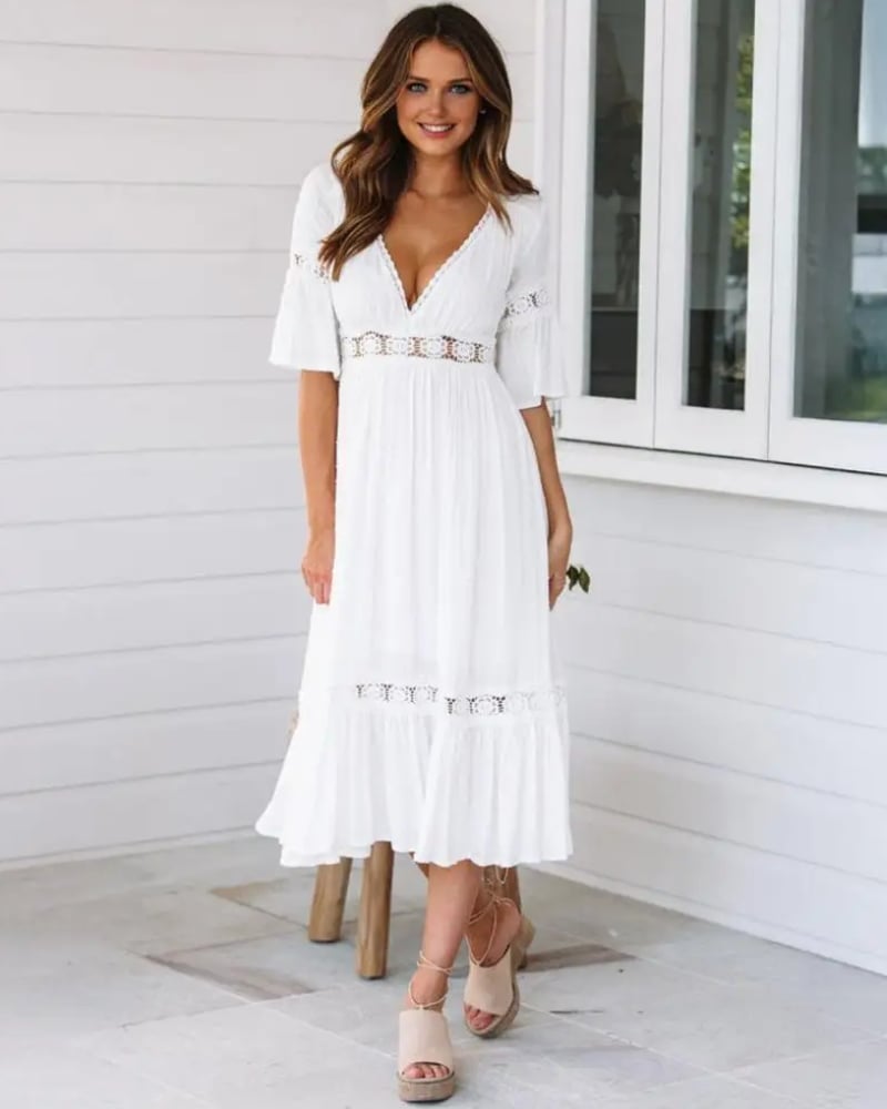 Boho Wedding Guest Dress Summer