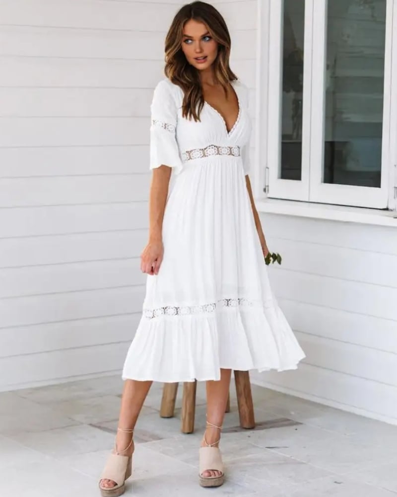Boho Wedding Guest Dress Summer