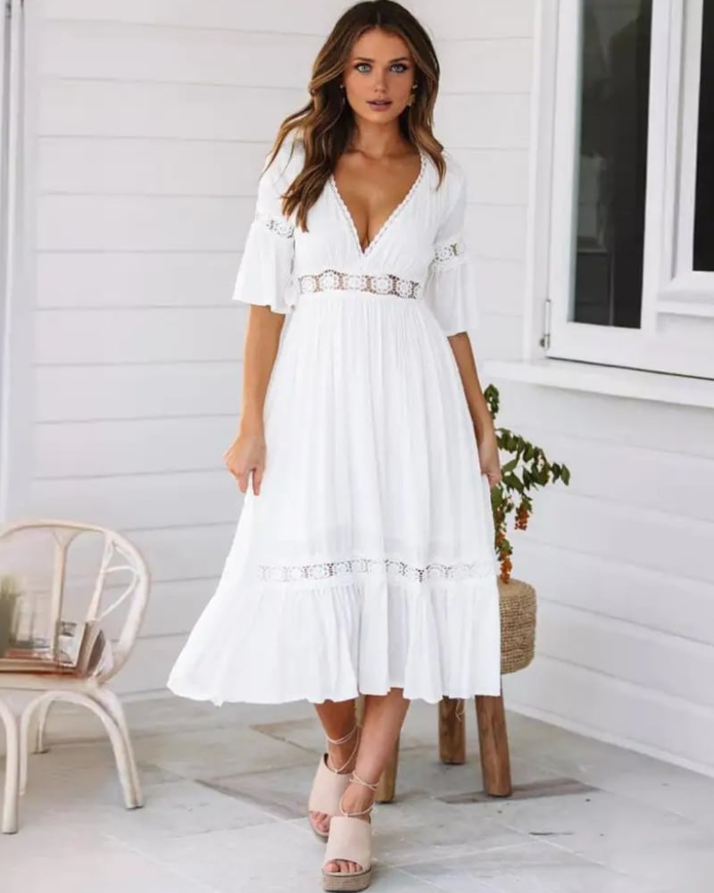 Boho Wedding Guest Dress Summer