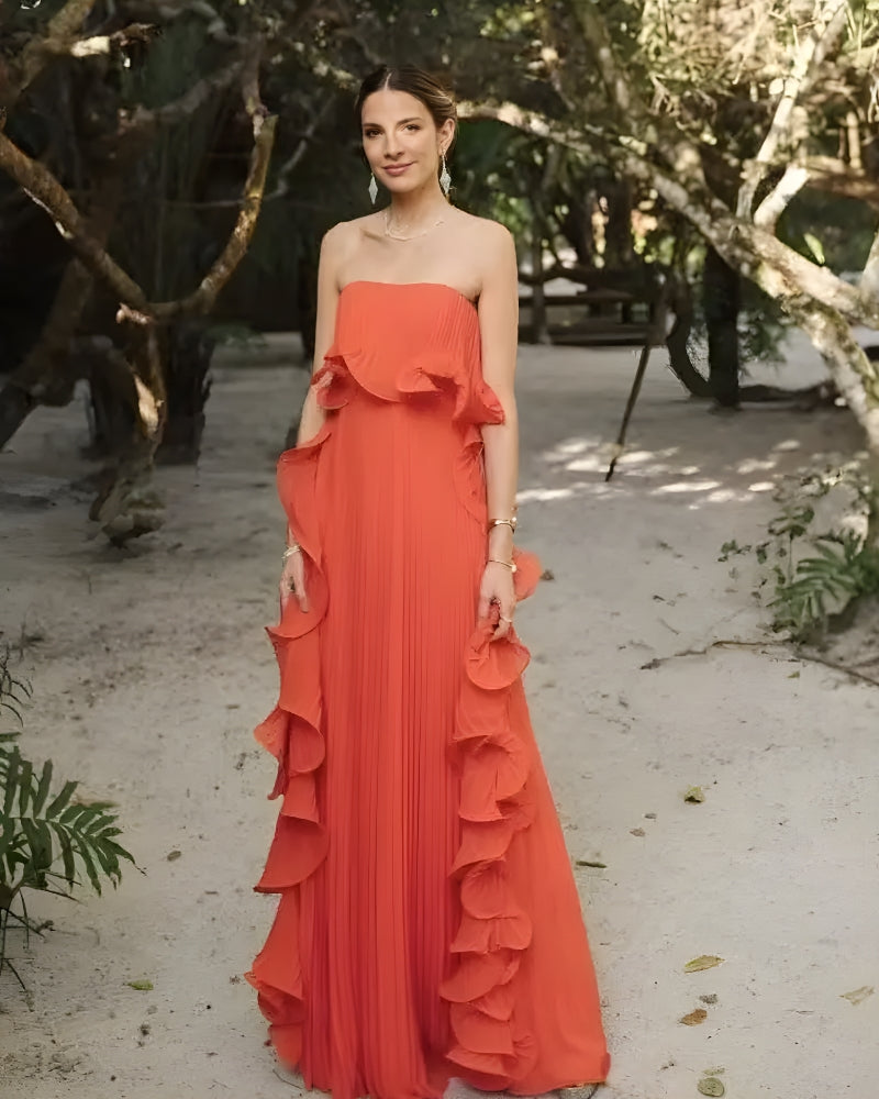 Strapless Flowy Dress
