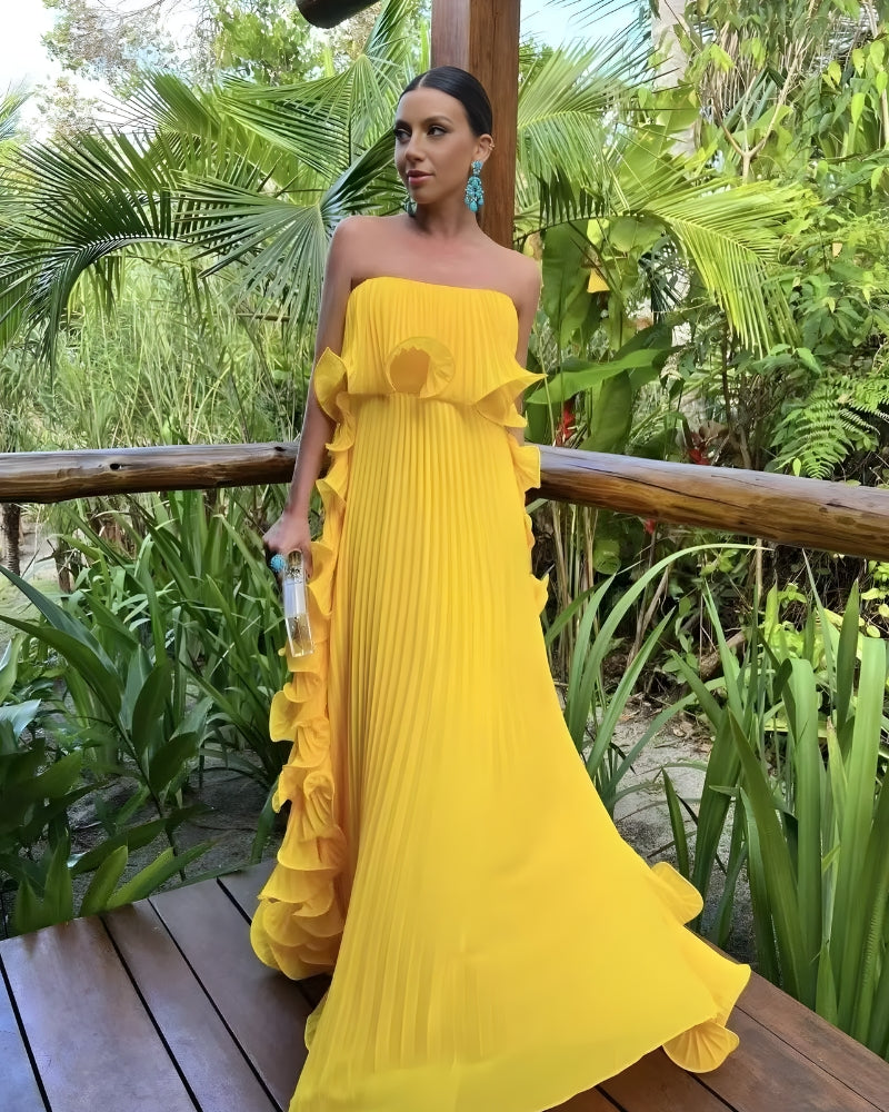 Strapless Flowy Dress