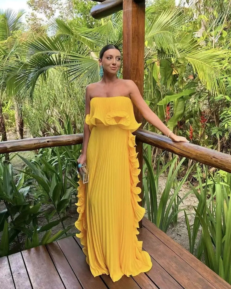 Strapless Flowy Dress