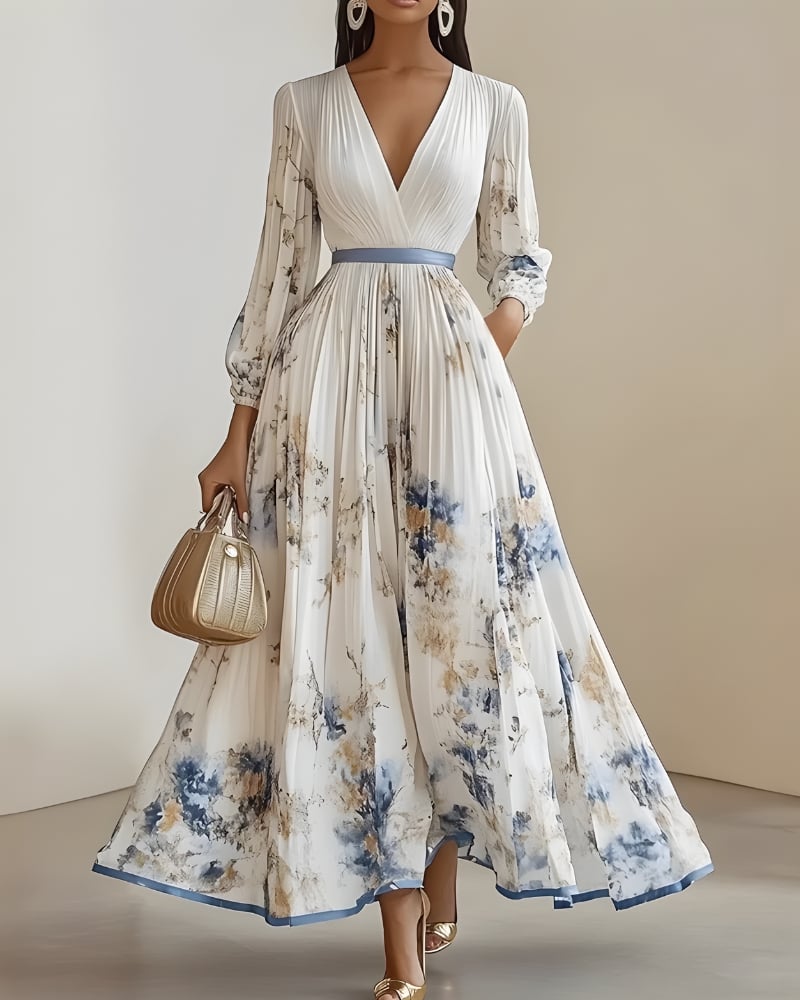 Long Sleeve Long Flowy Dress