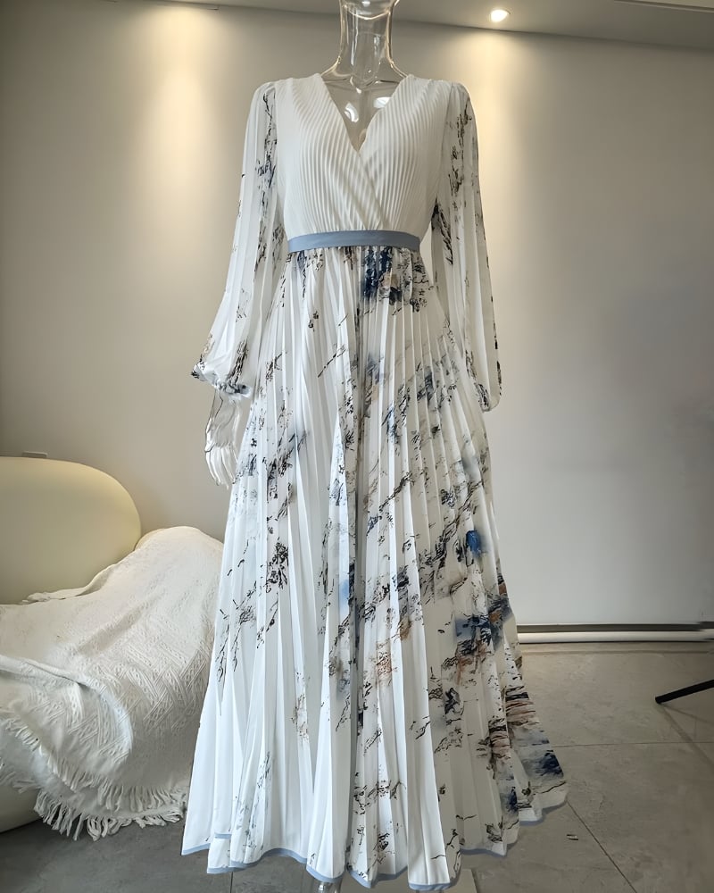 Long Sleeve Long Flowy Dress