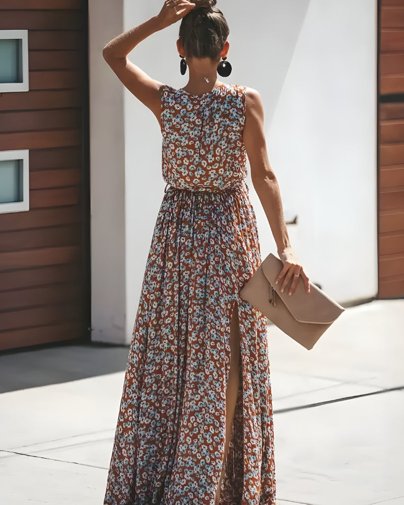 Boho Sleeveless Maxi Dress