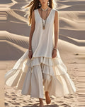 Tiered Cotton Dress