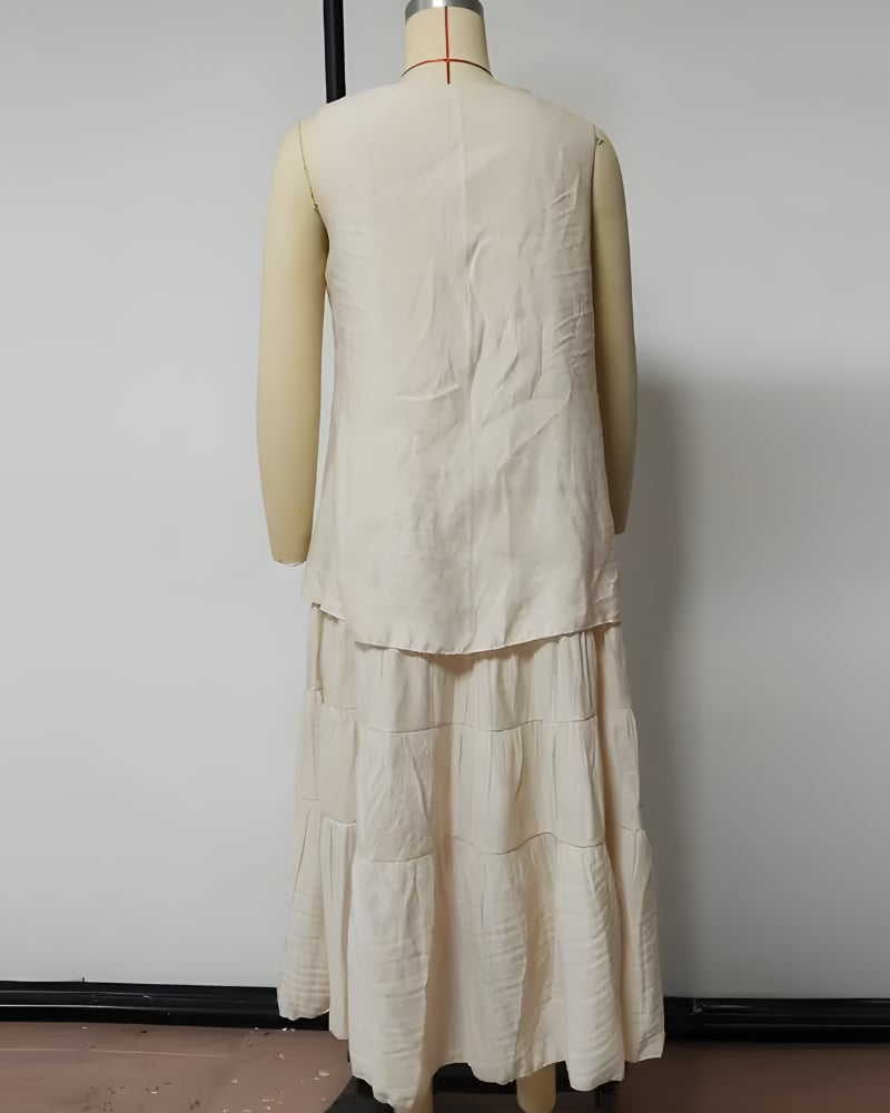 Tiered Cotton Dress