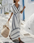Plus Size White Boho Dress
