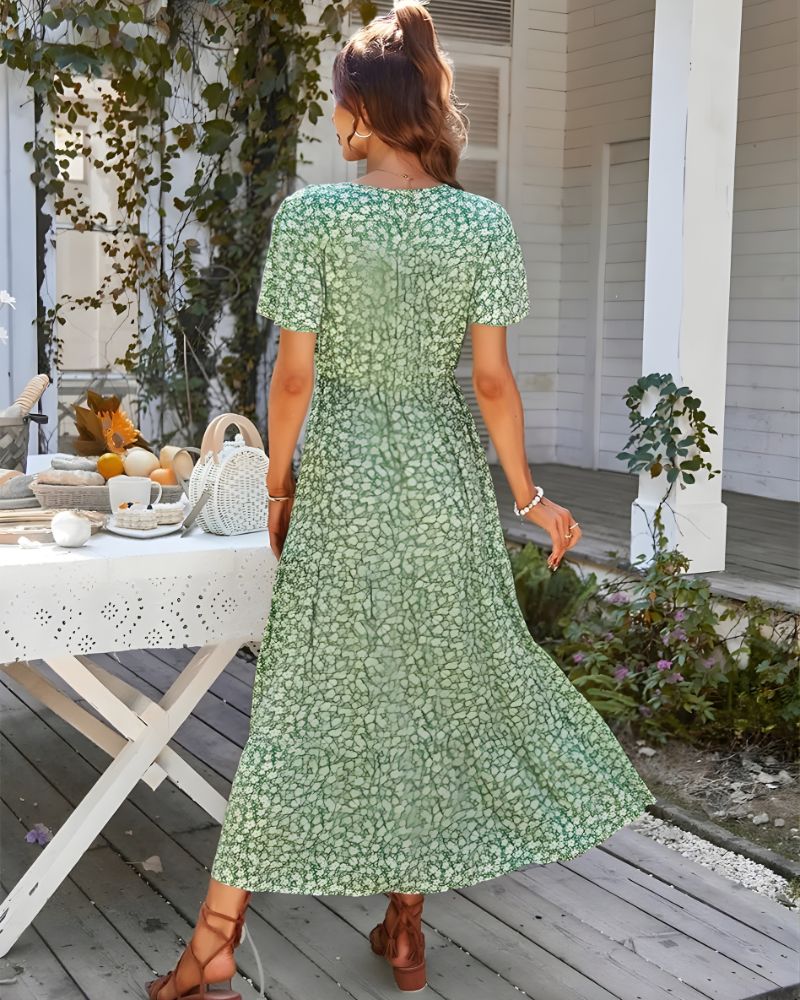 White Boho Maternity Dress