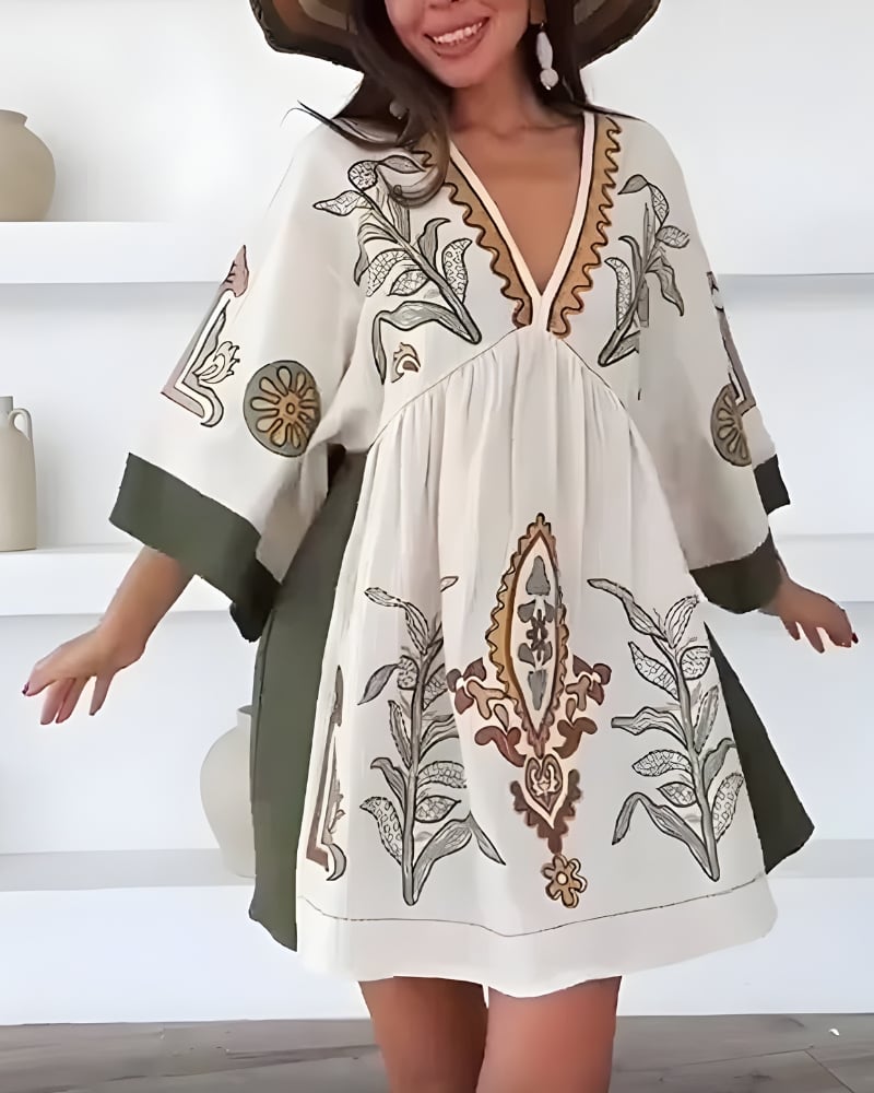 Short Sleeve Flowy Dress
