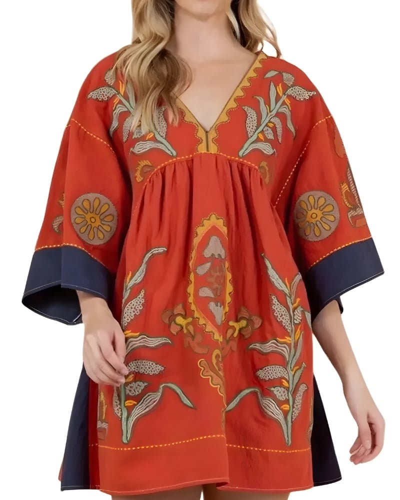 Short Sleeve Flowy Dress
