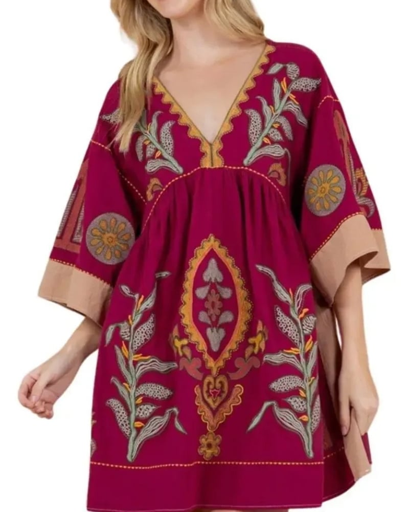 Short Sleeve Flowy Dress